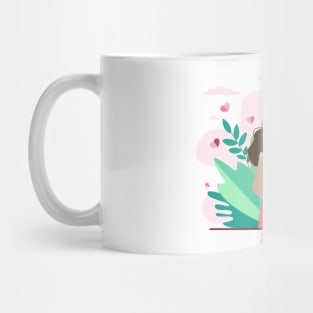 it's a girl! Pregnancy announcement illustration Mug